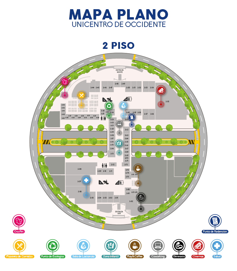 Mapa plano piso 2